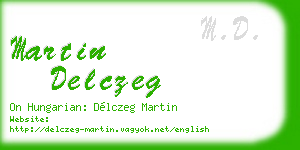 martin delczeg business card